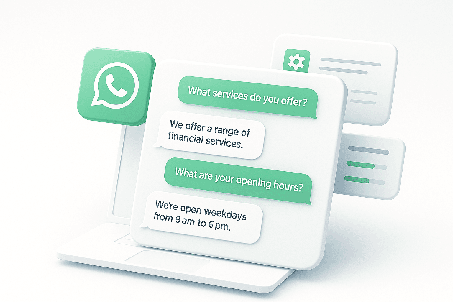 Chat unificado — conversa desde web y WhatsApp en un solo buzón.