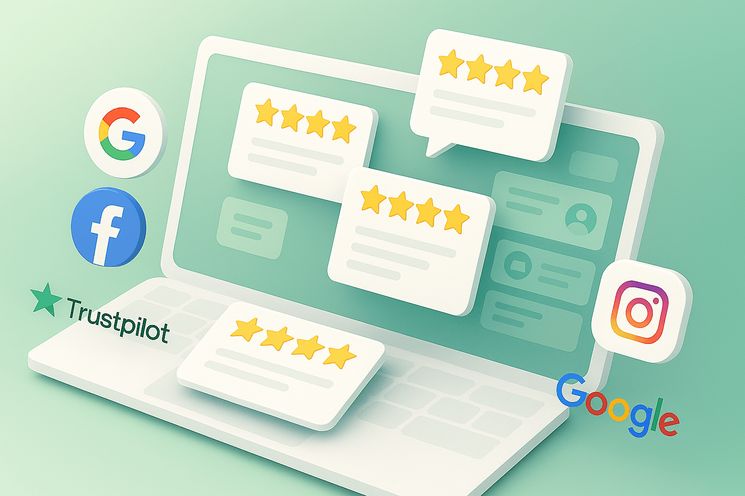 Solicitudes de reseñas — consigue reseñas reales en los sitios que importan.